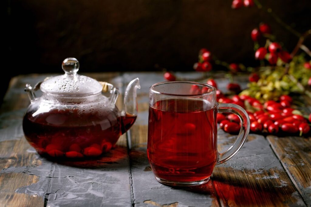 rose hip berries herbal tea in glass teapot 2022 01 18 23 59 25 utc 1