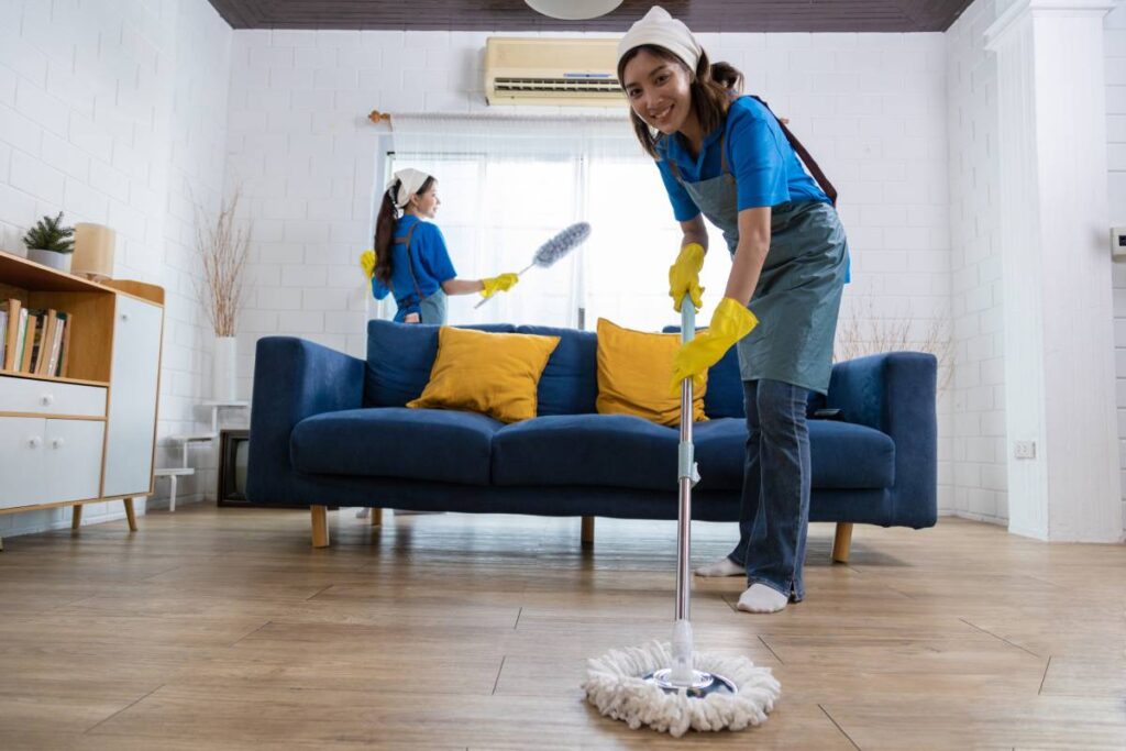 two young professional housewives cleaning the hou 2025 03 08 17 42 35 utc 1